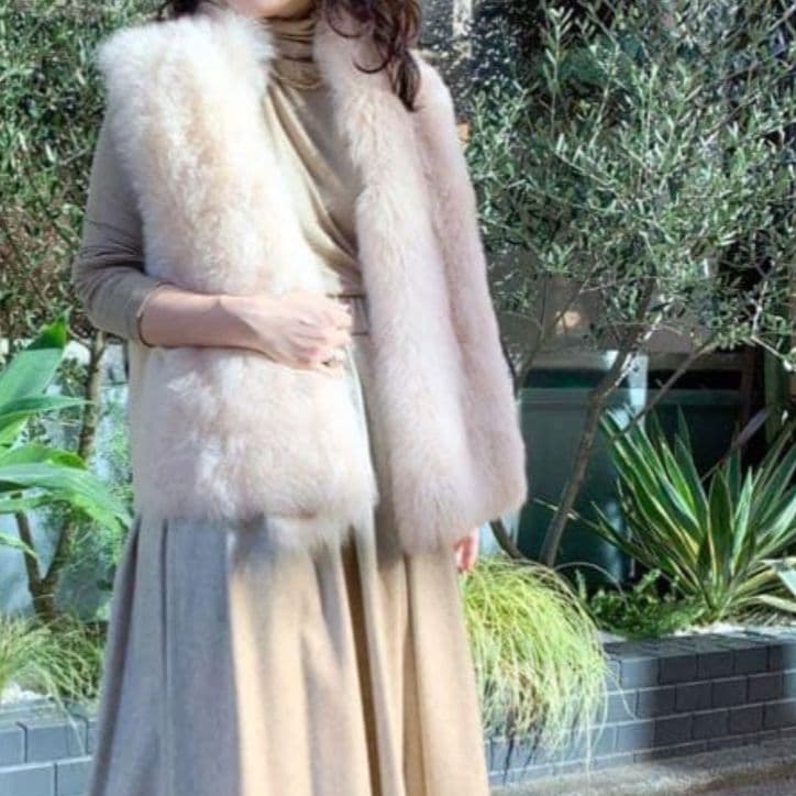 美品 GUSHLOW&COLE ガシュロウ&コール　ムートン ファー ベスト