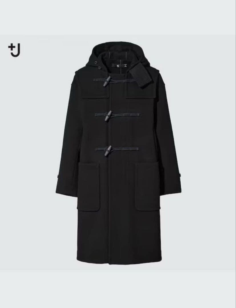 新品 UNIQLO ユニクロ +J ウール オーバーサイズ ダッフルコート S