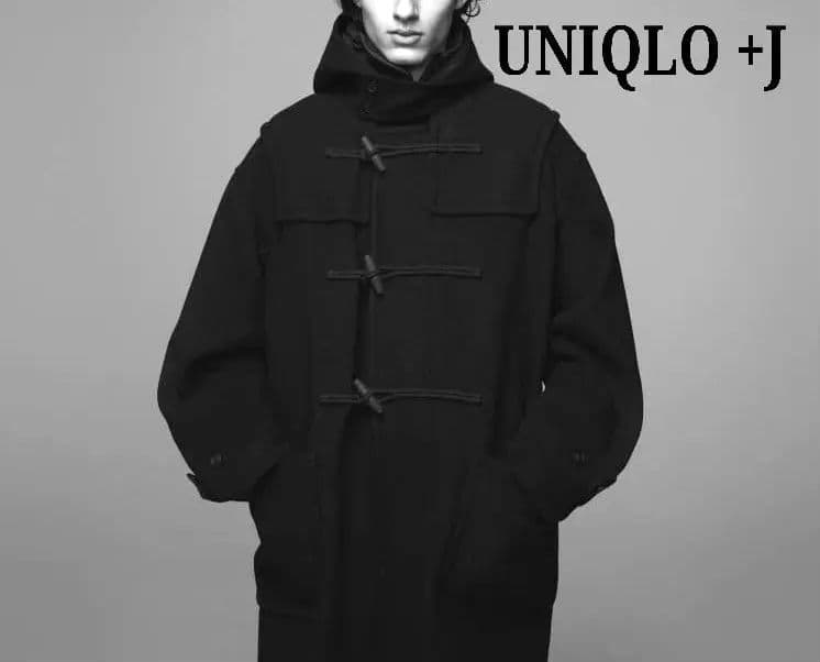 新品 UNIQLO ユニクロ +J ウール オーバーサイズ ダッフルコート S
