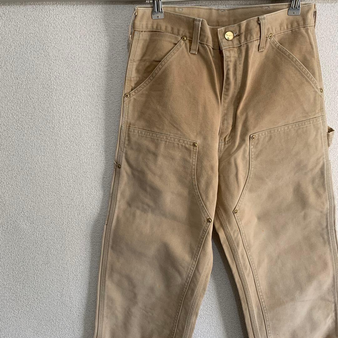 カーハート ダブルニー　USA製　星タグ　フェード　80s