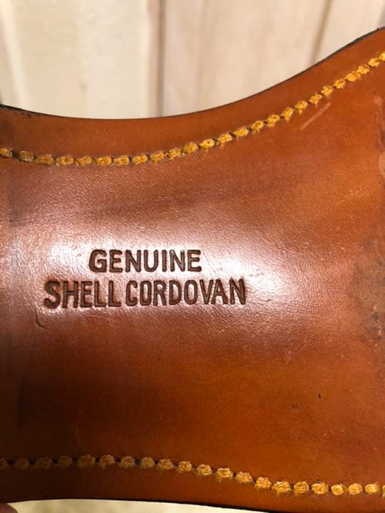 ヴィンテージ60年代シェルコードバン数回使用程度良　ウィングチップ革靴　10D