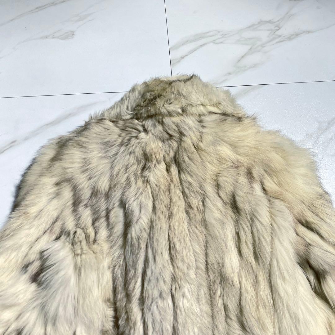 金サガ サガフォックス 金タグ ファーコート 女優襟　肉厚 高級毛皮 入手困難