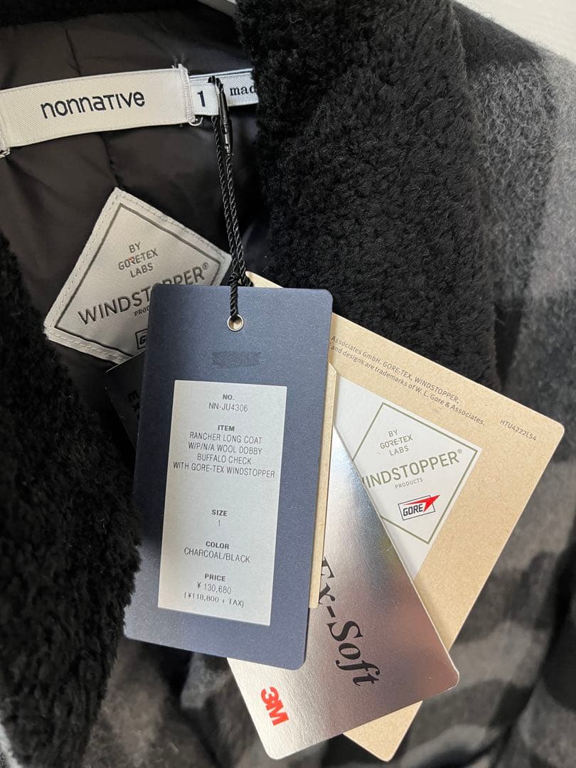 新品 23AW nonnative RANCHER LONG COAT サイズ1
