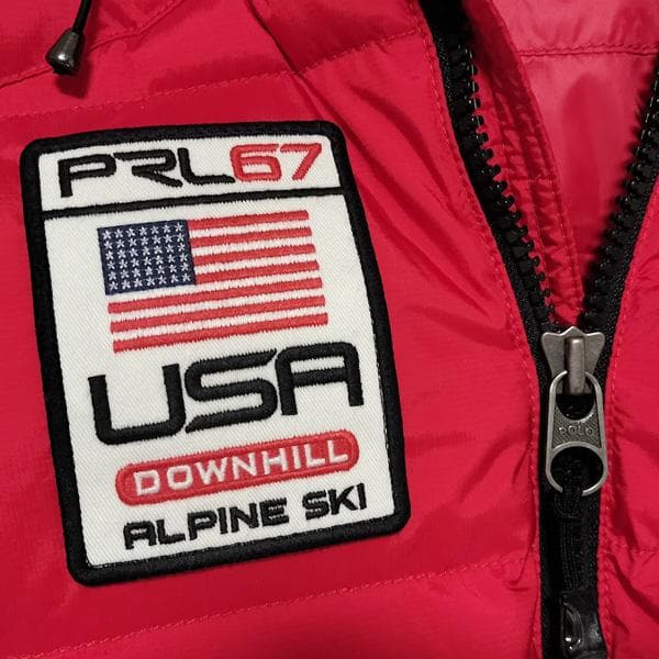 【古着PolobyRalphLaurenPRL67USAダウンヒルアルペンスキー
