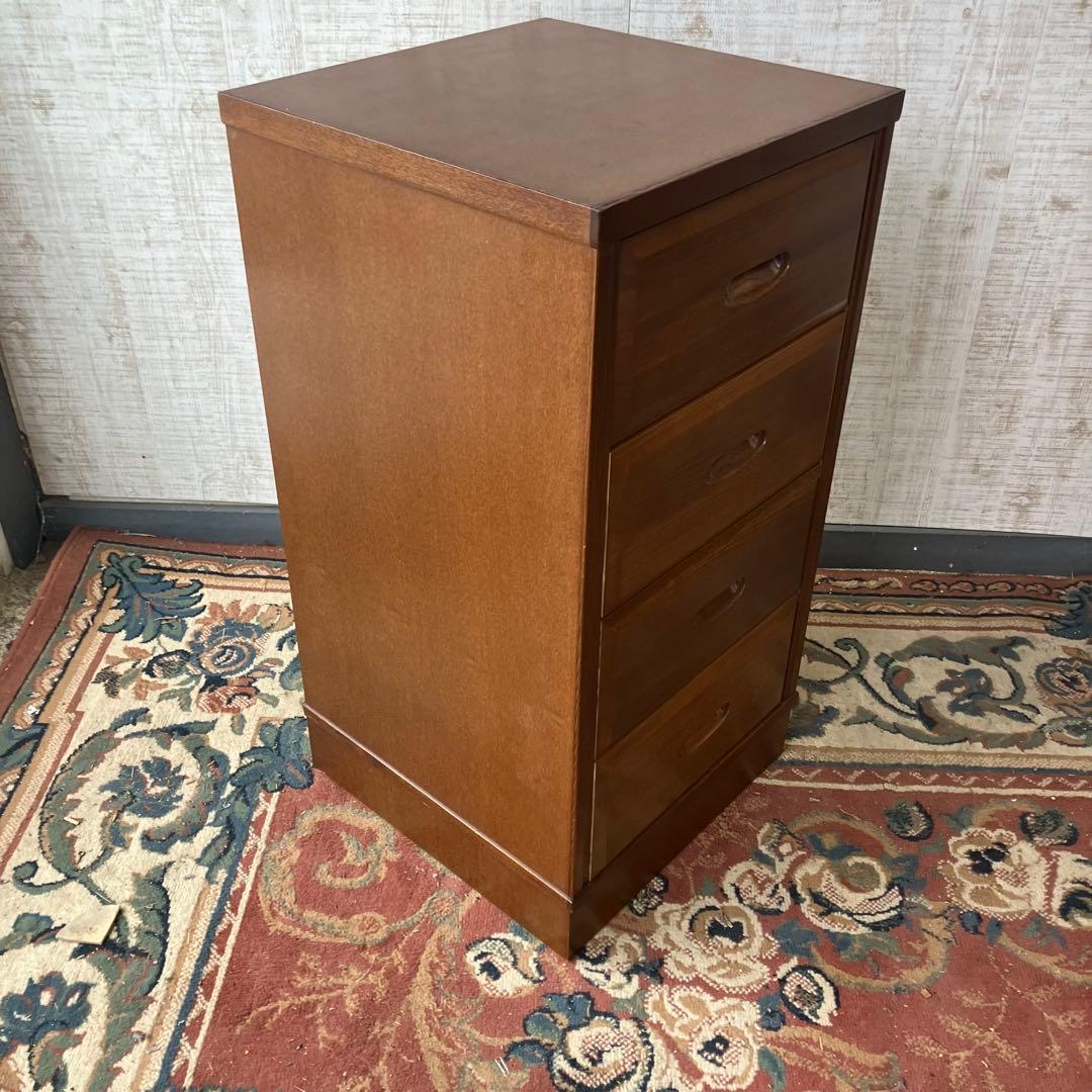 昭和レトロ 喜多製作所 古家具 木製チェスト 4段 箪笥 タンス ヴィンテージ