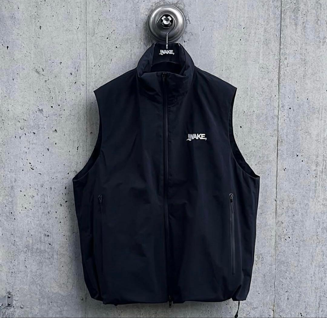 WAKE sapporo ナイロンベスト　ブラック　M