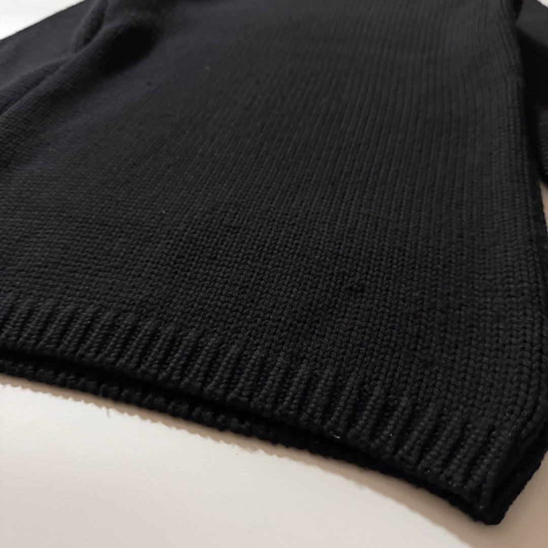 イタリア製✨️ZANONE タートルネックニット ウール 5G ブラック S相当