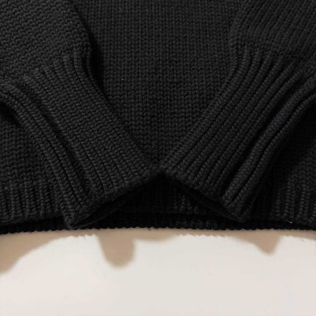 イタリア製✨️ZANONE タートルネックニット ウール 5G ブラック S相当