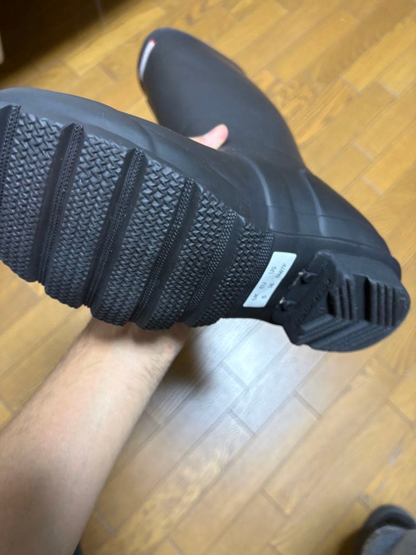HUNTER ハンター ブラック ロングレインブーツ UK 5(24cm)