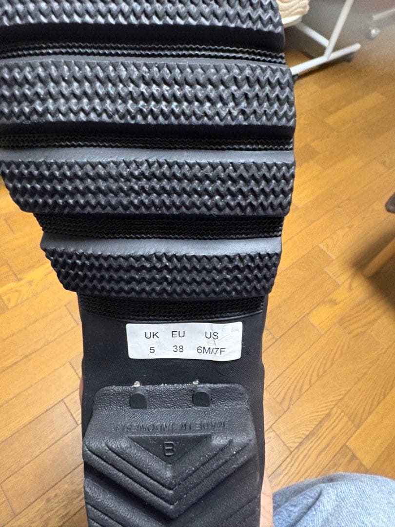 HUNTER ハンター ブラック ロングレインブーツ UK 5(24cm)