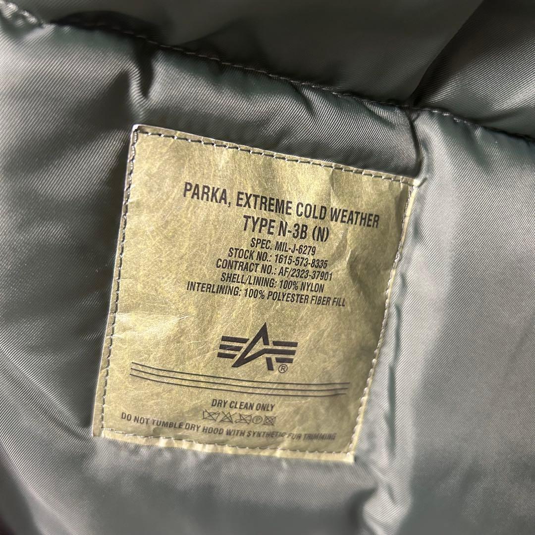 中*章様 新品 アルファインダストリーズN-3B フライトジャケットS カーキ