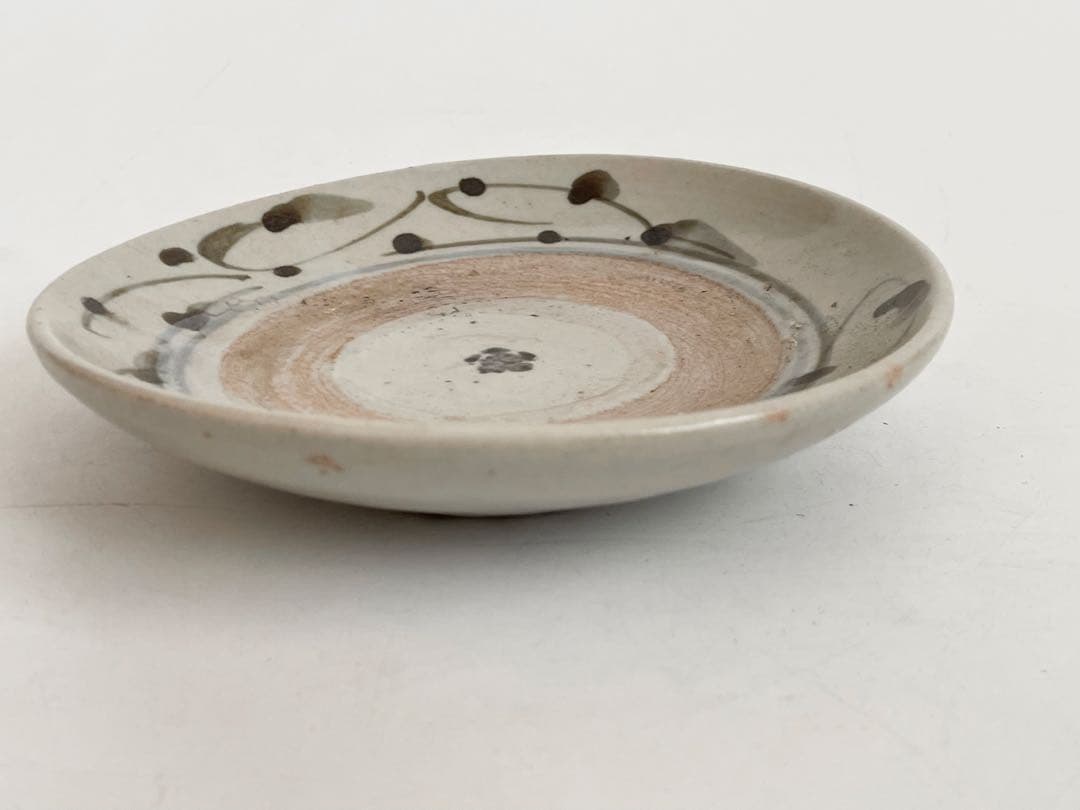 骨董　アンティーク　くらわんか　波佐見　染付　唐草文様　小皿　初期伊万里　民芸