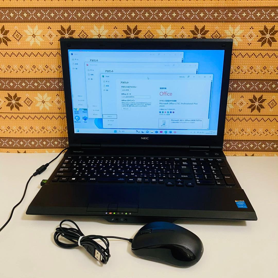 Y64 NECノートパソコン i5メモリ8G高速SSDサクサクWindows11