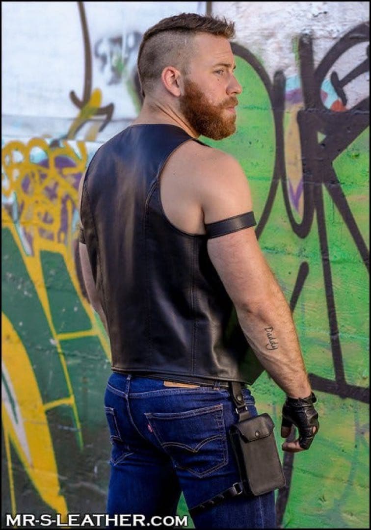 Mr.s leather レザー ベスト アウター レザー M