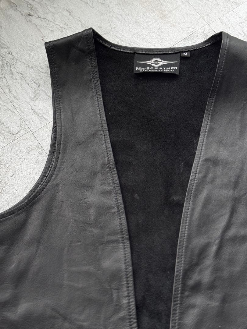 Mr.s leather レザー ベスト アウター レザー M
