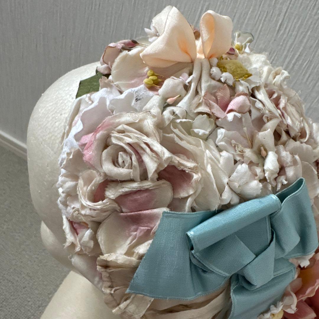 belle des poupee ハンドメイド 布花 ヘッドドレス ドレスハット
