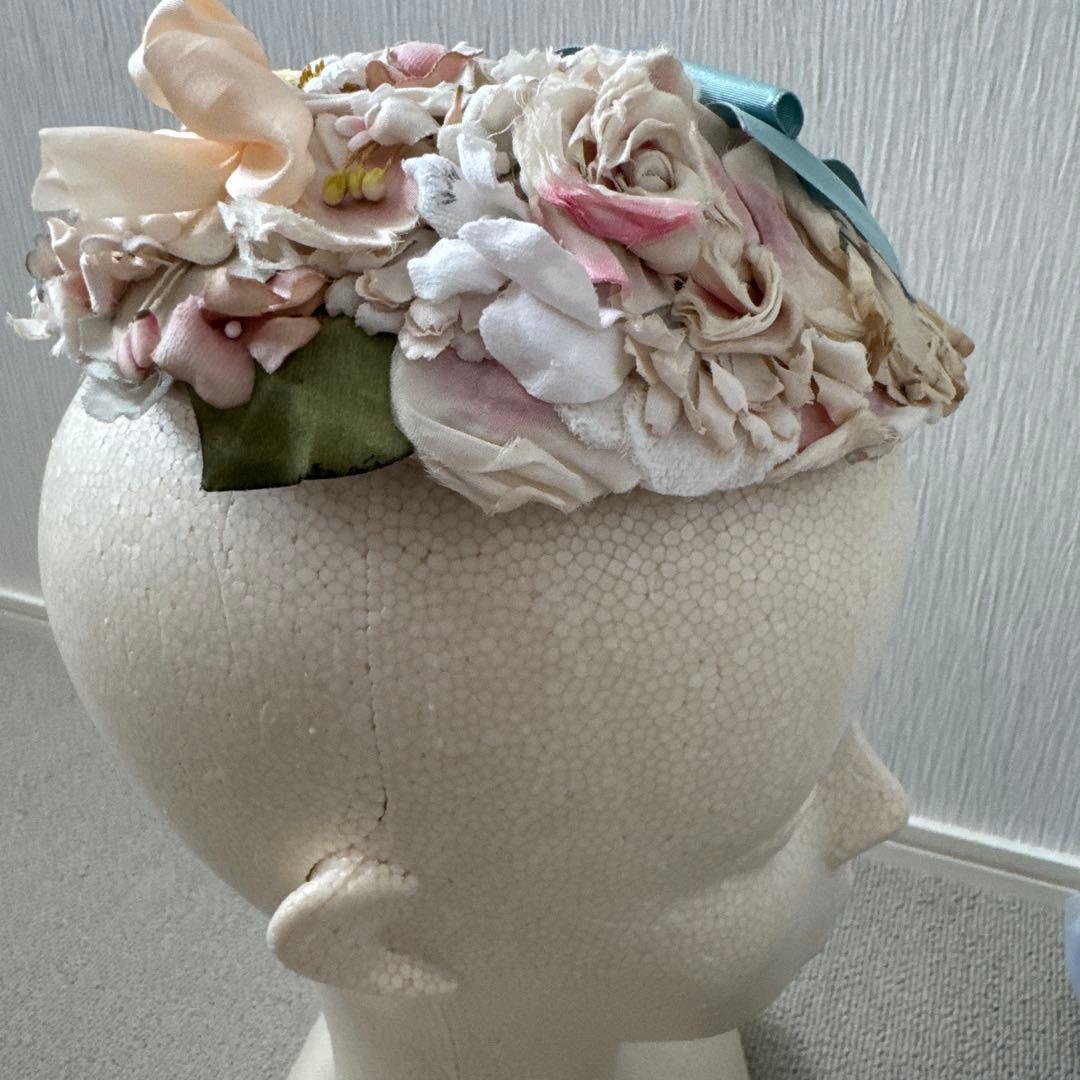 belle des poupee ハンドメイド 布花 ヘッドドレス ドレスハット