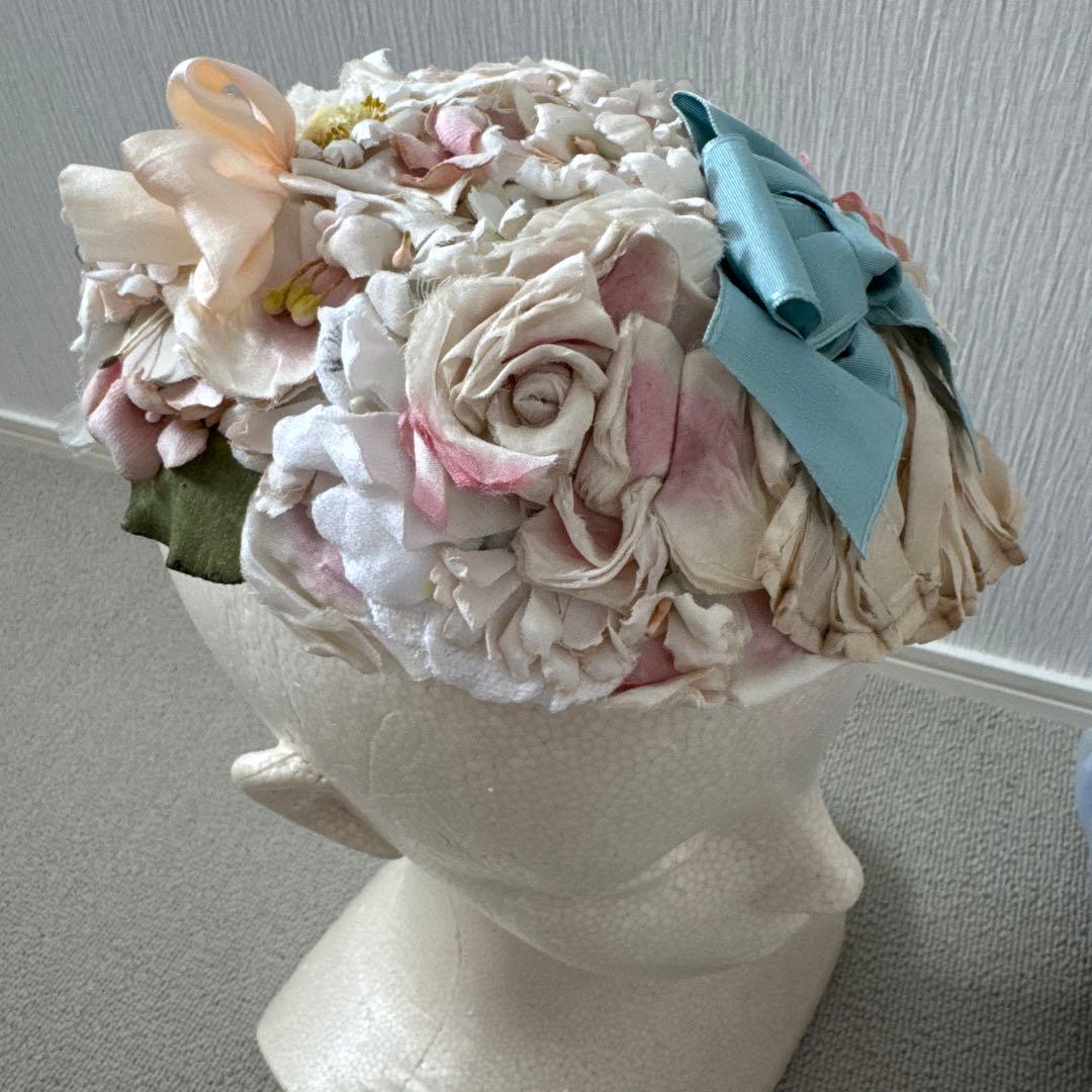 belle des poupee ハンドメイド 布花 ヘッドドレス ドレスハット