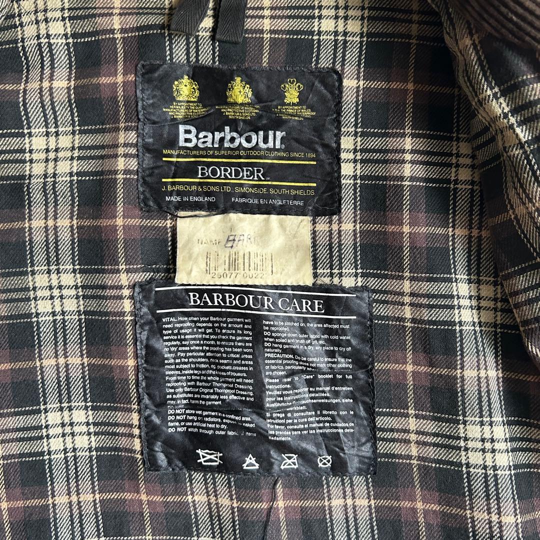 1995 Barbour BORDER 90s バブアー ボーダー 臭い少