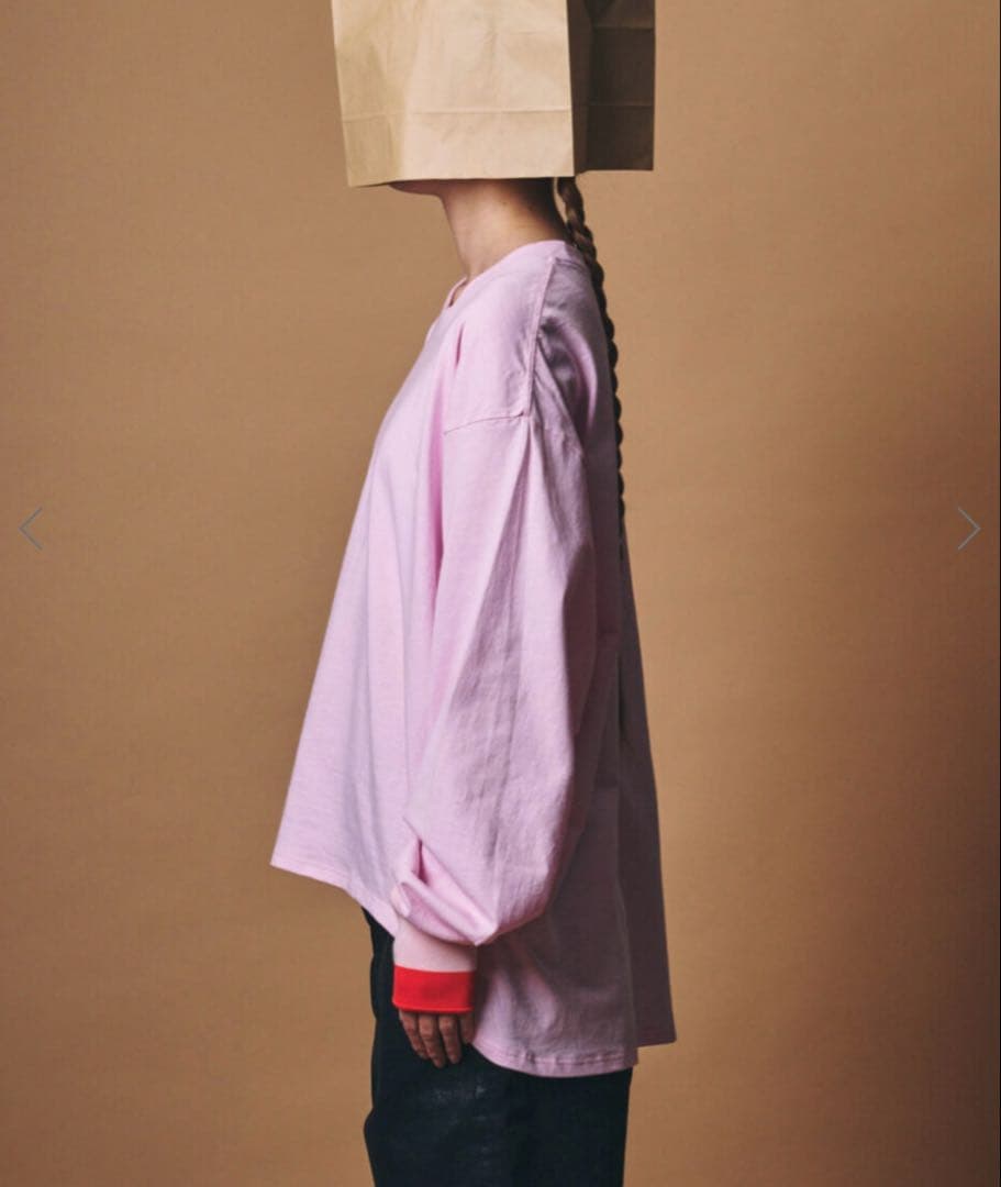 AN　m.u bicolor RIB L/ST PK JAPONESS