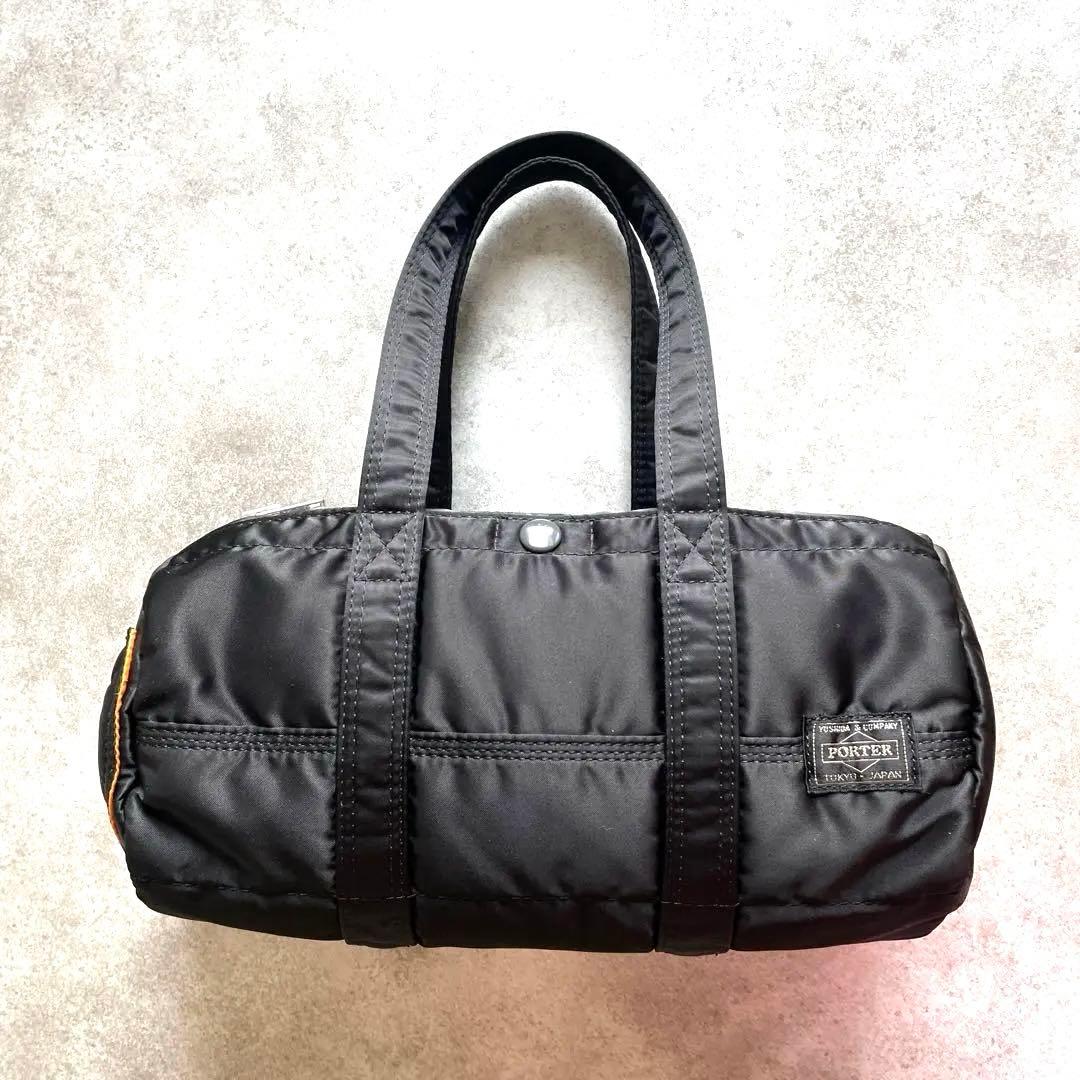 ほぼ新品✨ポーター タンカー ミニボストンバッグ ドラム Sサイズ ブラック