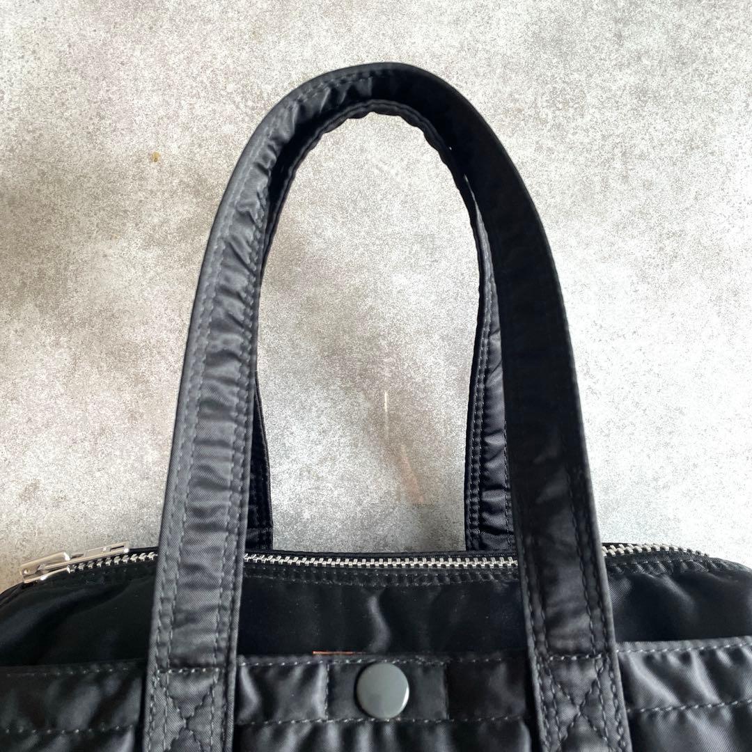 ほぼ新品✨ポーター タンカー ミニボストンバッグ ドラム Sサイズ ブラック