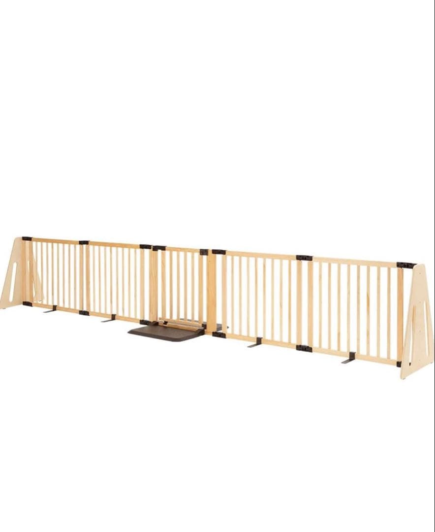 日本育児　ベビーゲート　木製パーテーション FLEX400-W （説明書付）
