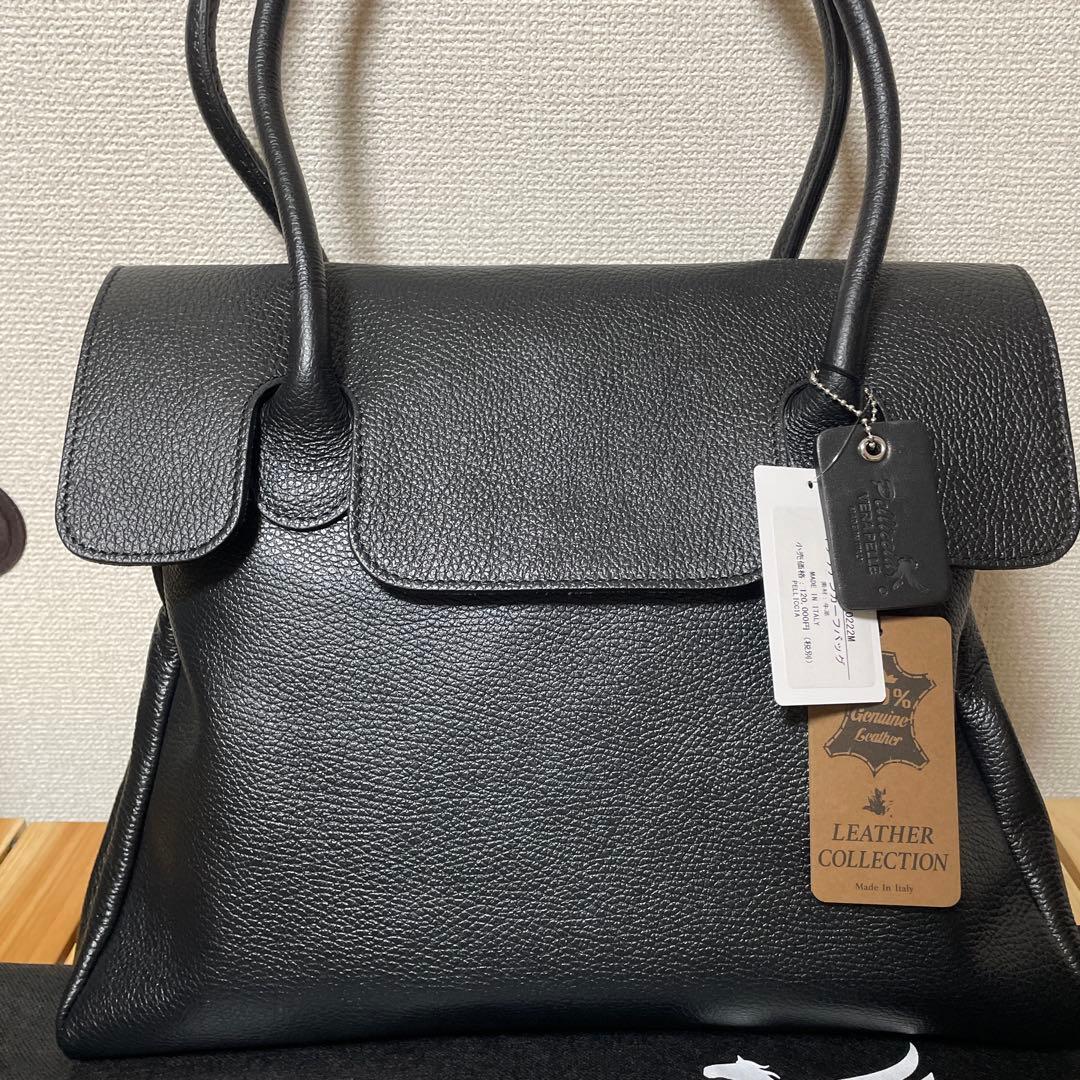 新品12万円 Pelliccia イタリアンカーフトートバッグ