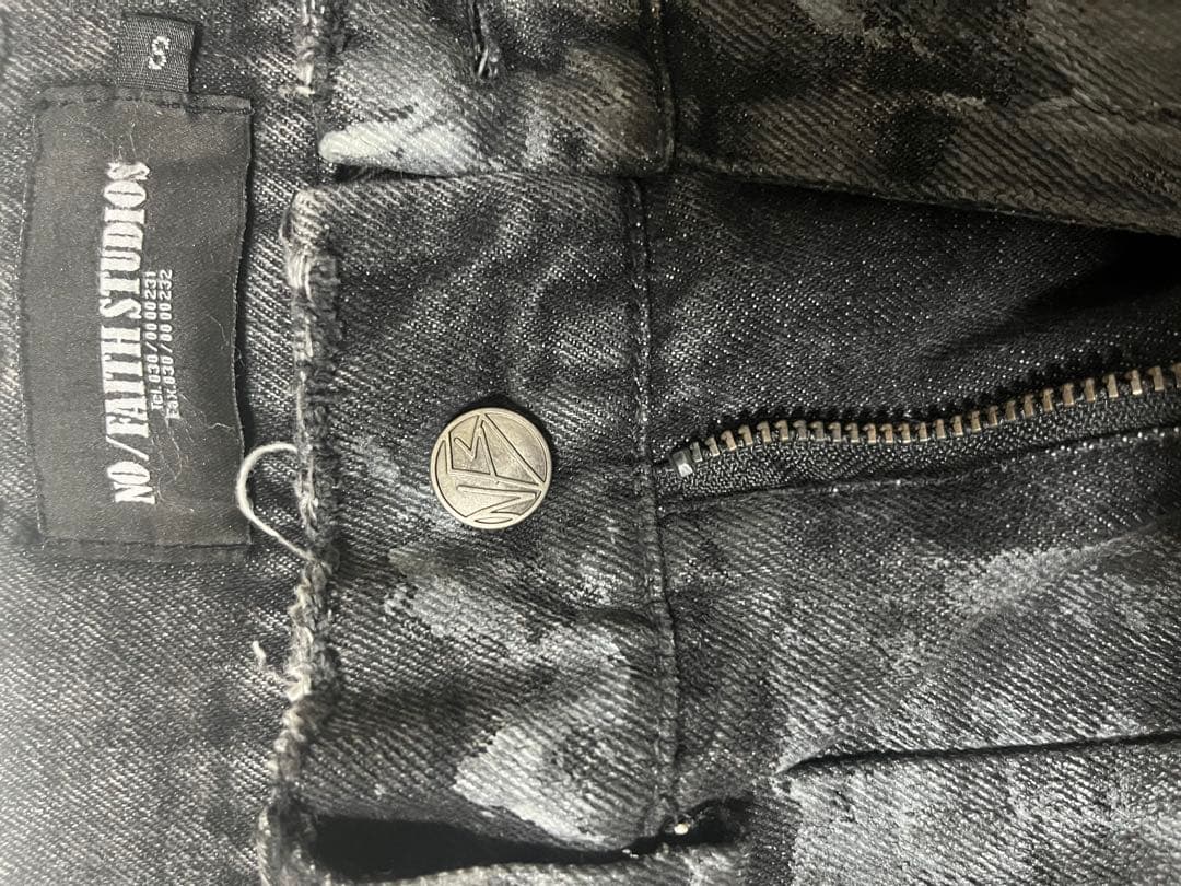 パンツ no faith studios BLACKARTISANALDUNEDENIM