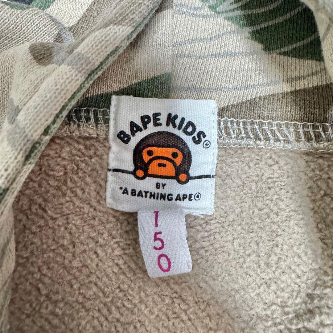 y2k❤️ A BATHING APE カモ柄 シャーク ジップパーカー