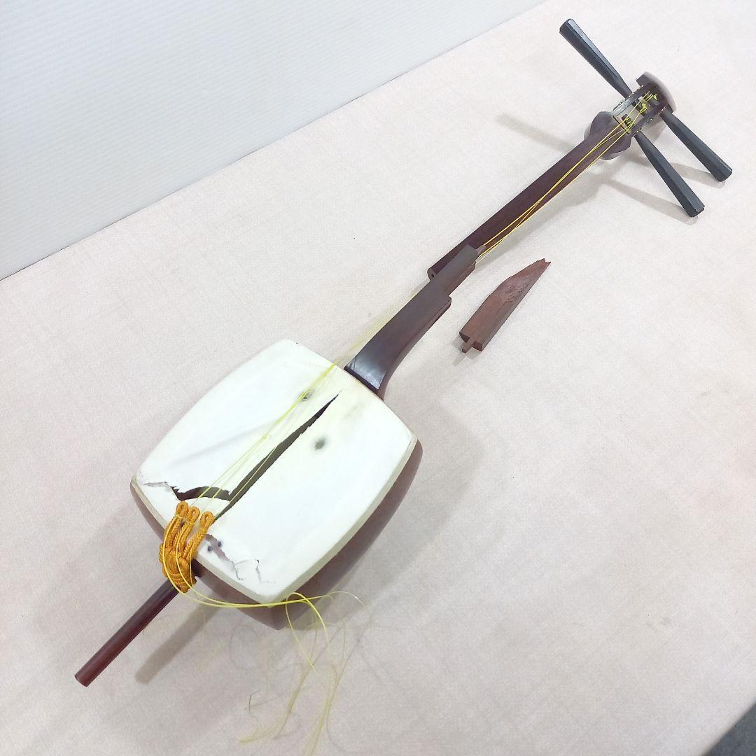 小型 三味線 全長約70cm ハードケース付き 現状渡し