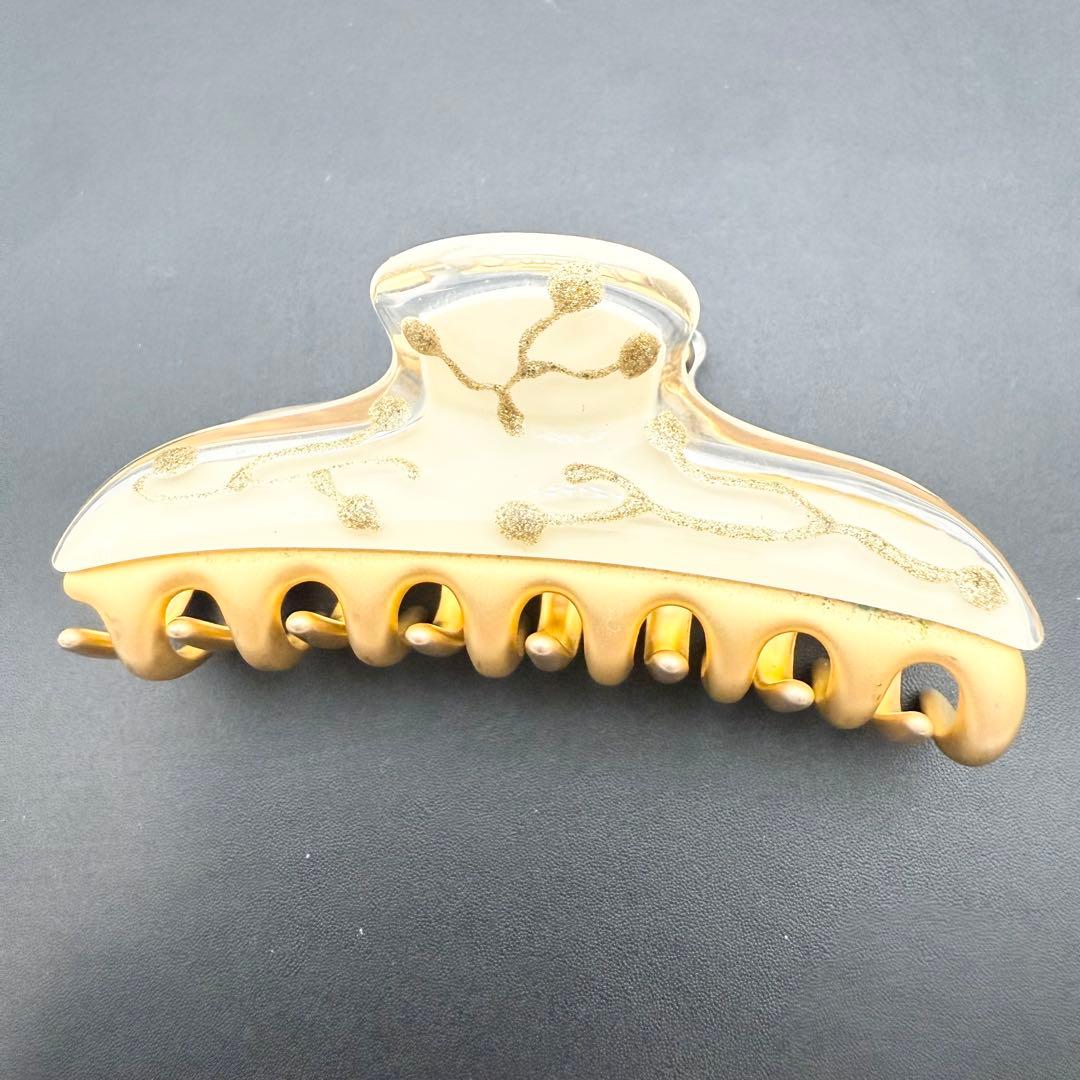 極美品/人気✨acca アッカ ヘアクリップ ニューコラーナ ベージュ　ゴールド