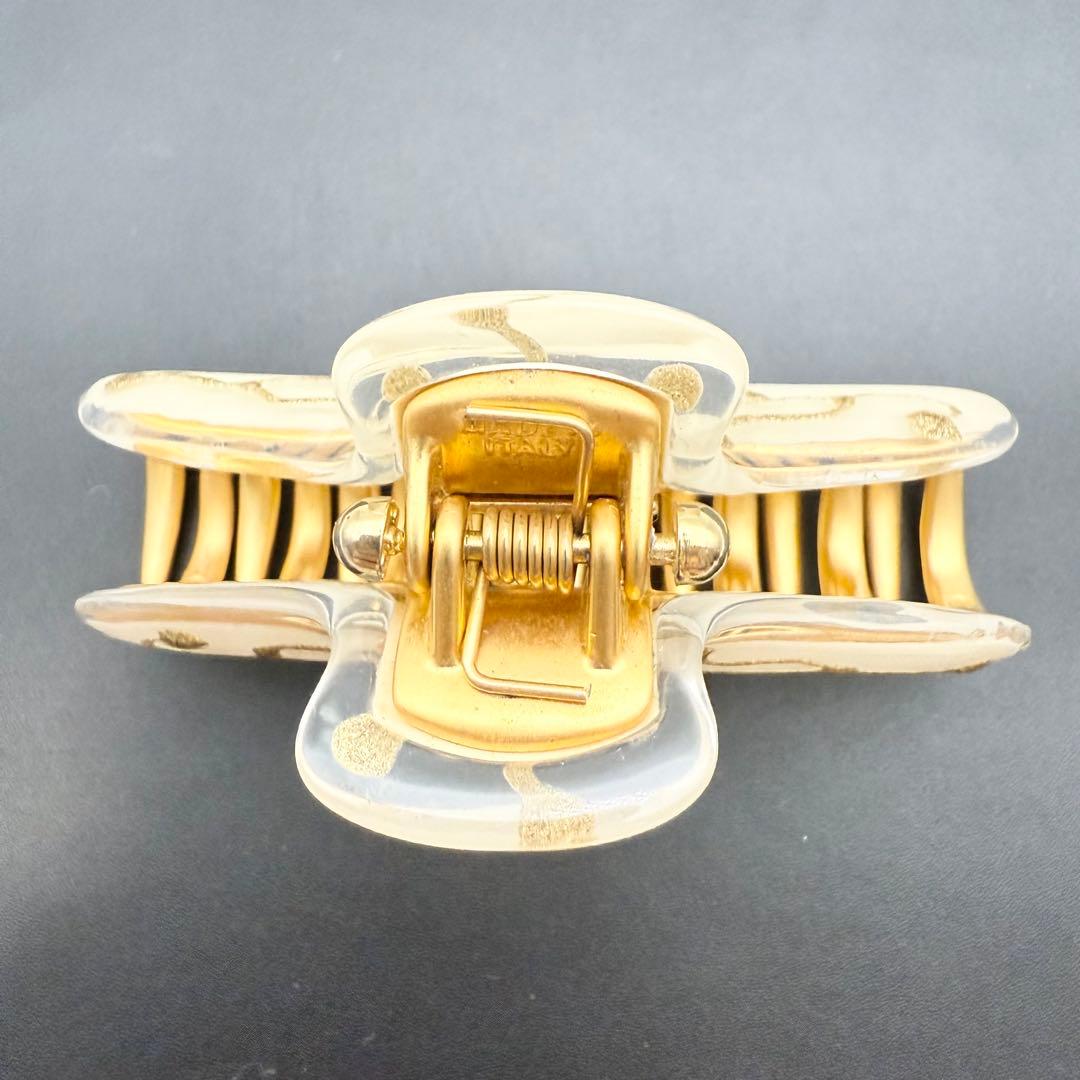 極美品/人気✨acca アッカ ヘアクリップ ニューコラーナ ベージュ　ゴールド