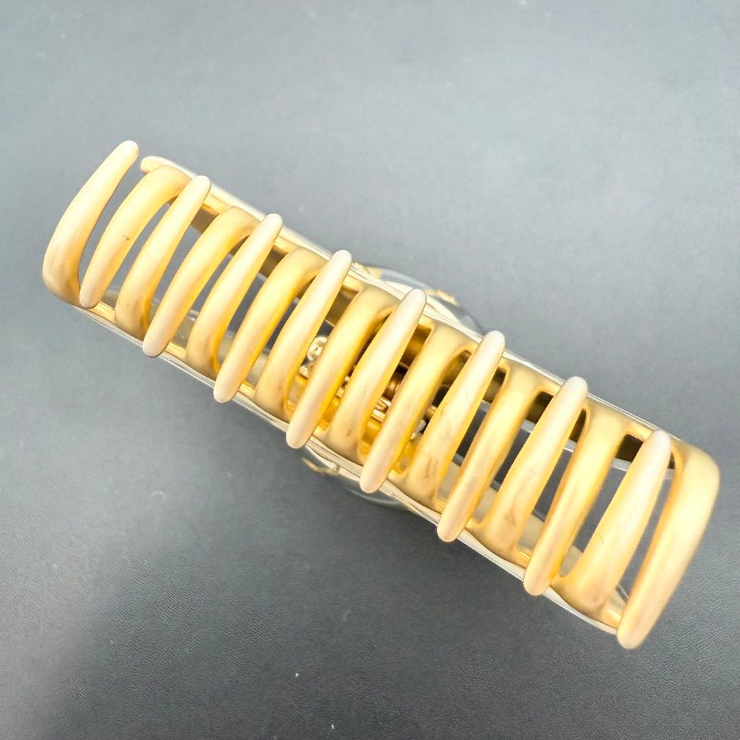 極美品/人気✨acca アッカ ヘアクリップ ニューコラーナ ベージュ　ゴールド