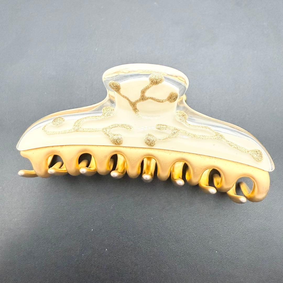 極美品/人気✨acca アッカ ヘアクリップ ニューコラーナ ベージュ　ゴールド