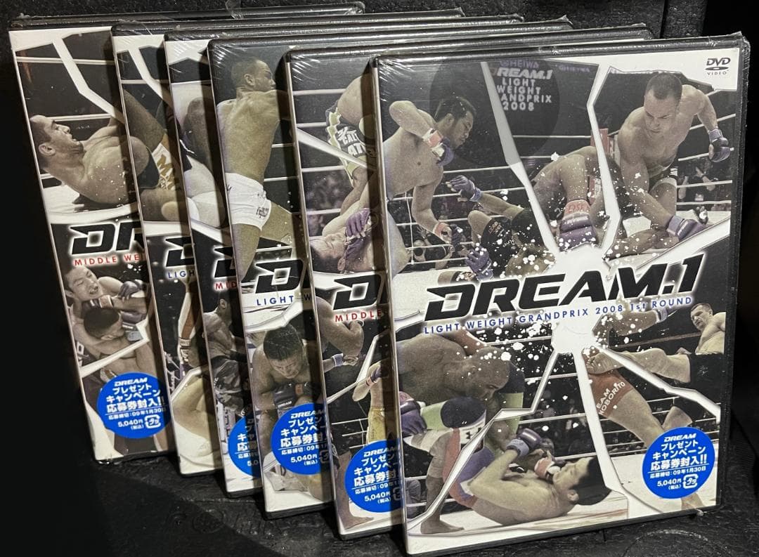 新品DVD♦︎DREAM 6本 ミドル級 ライト級GP2008 MMA総合格闘技