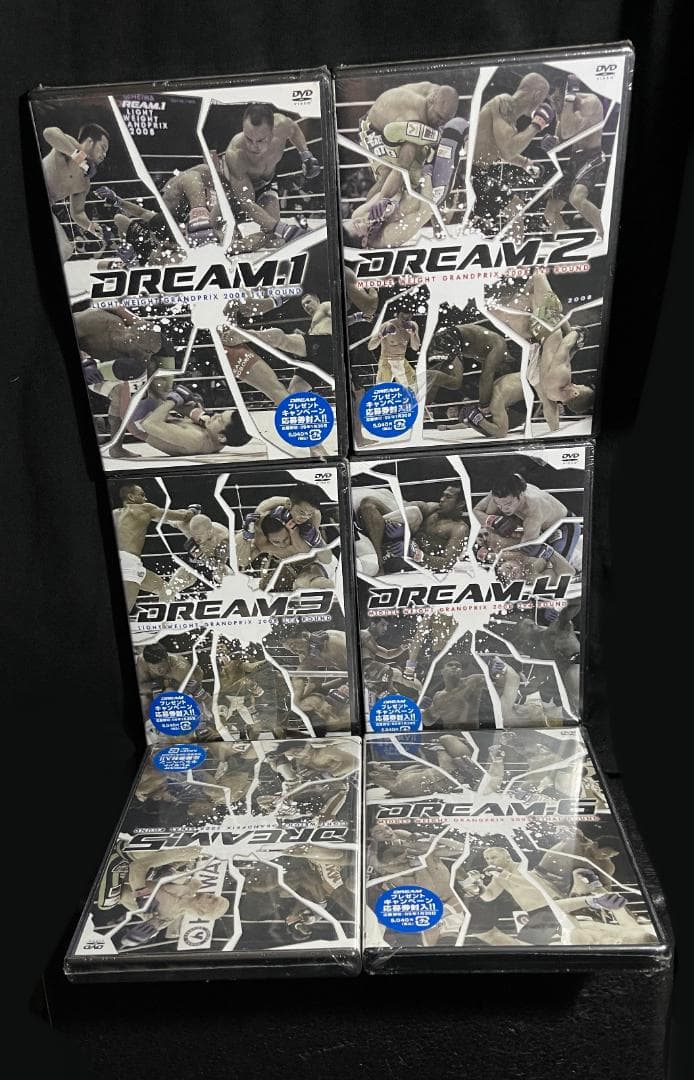 新品DVD♦︎DREAM 6本 ミドル級 ライト級GP2008 MMA総合格闘技