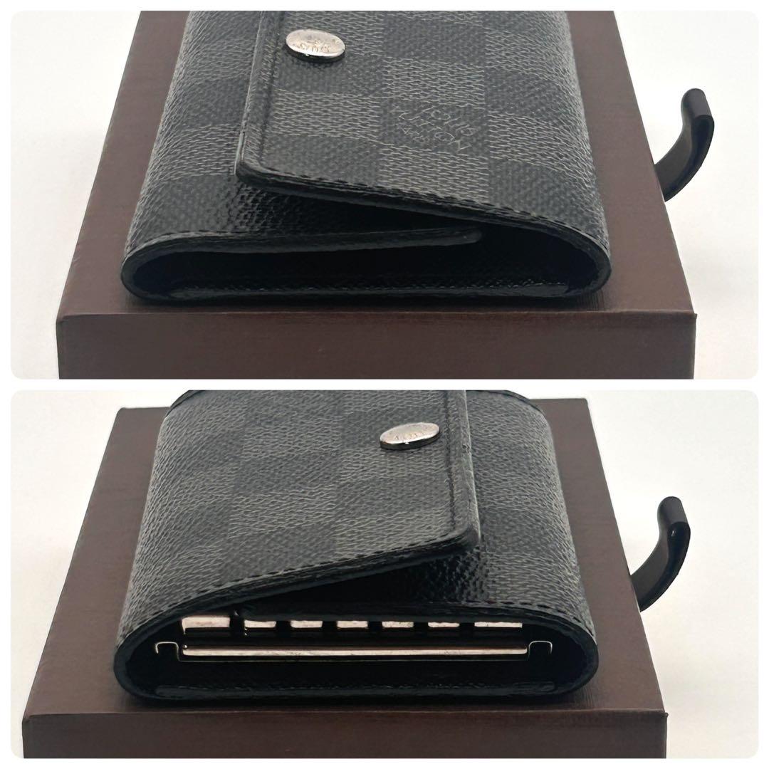 極美品✨ルイヴィトン 6連 キーケース ダミエ グラフィット ミュルティクレ6