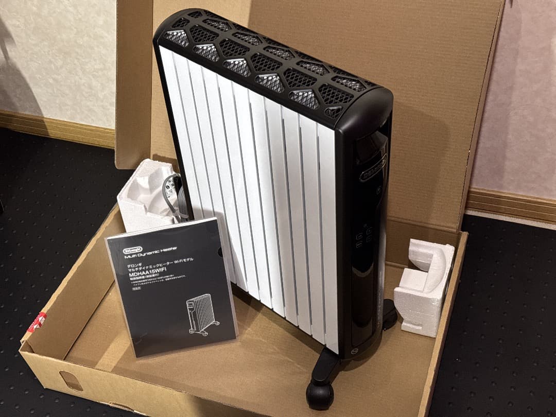 最終値下げ 未使用に近い DeLonghi ヒーターMDHAA15WIFI-BK