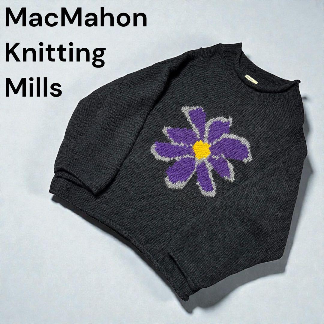 MacMahon Knitting Mills Flower Knit ブラック