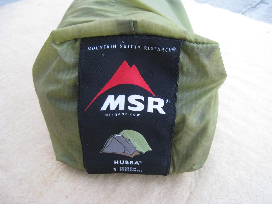 【ごまだし-さん】MSR HUBBA ハバ ソロテント グリーン 1人用