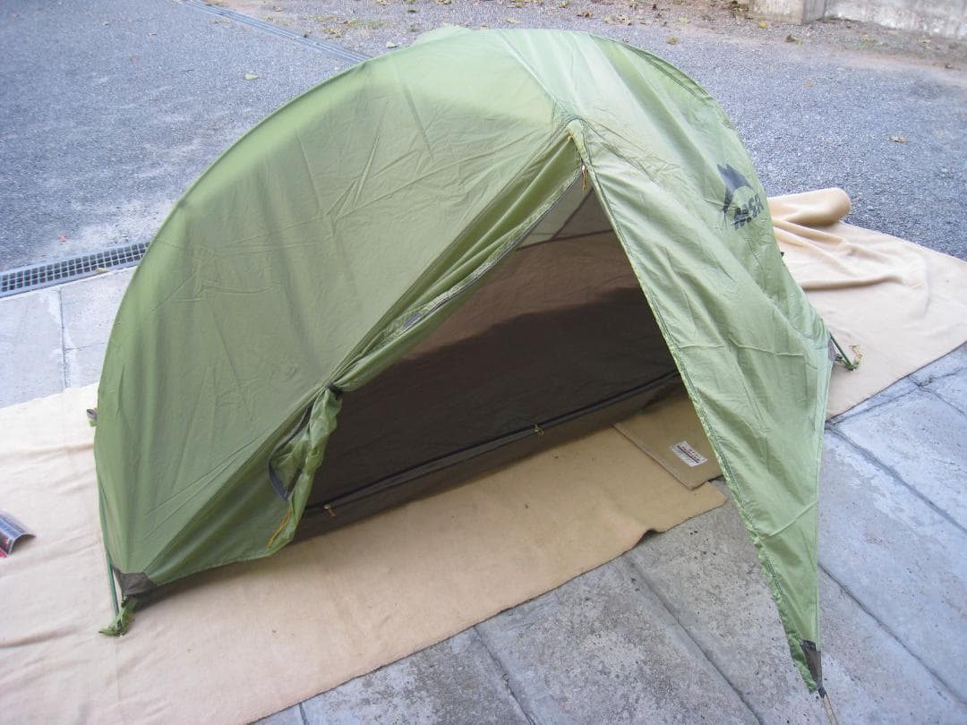 【ごまだし-さん】MSR HUBBA ハバ ソロテント グリーン 1人用