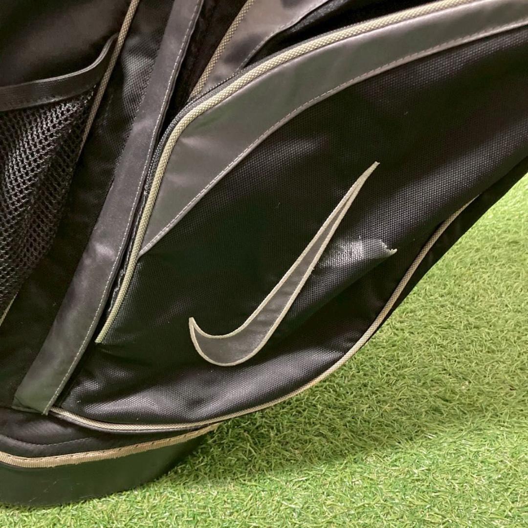 【美品】NIKE ナイキ　キャディバッグ　　スタンド式　ブラック