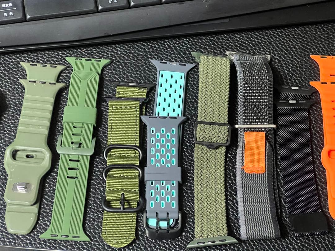 Apple Watch 7 GPS 45mm グリーン バンド14本ケース3個