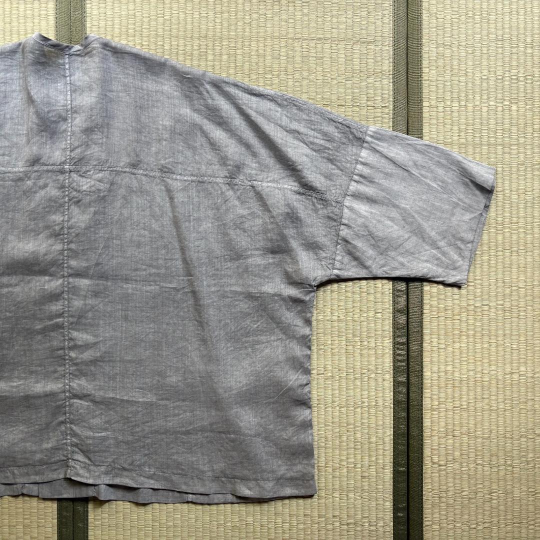 【新品】MITTAN ラミーシルクワイドジャケット 松煙 サイズ2