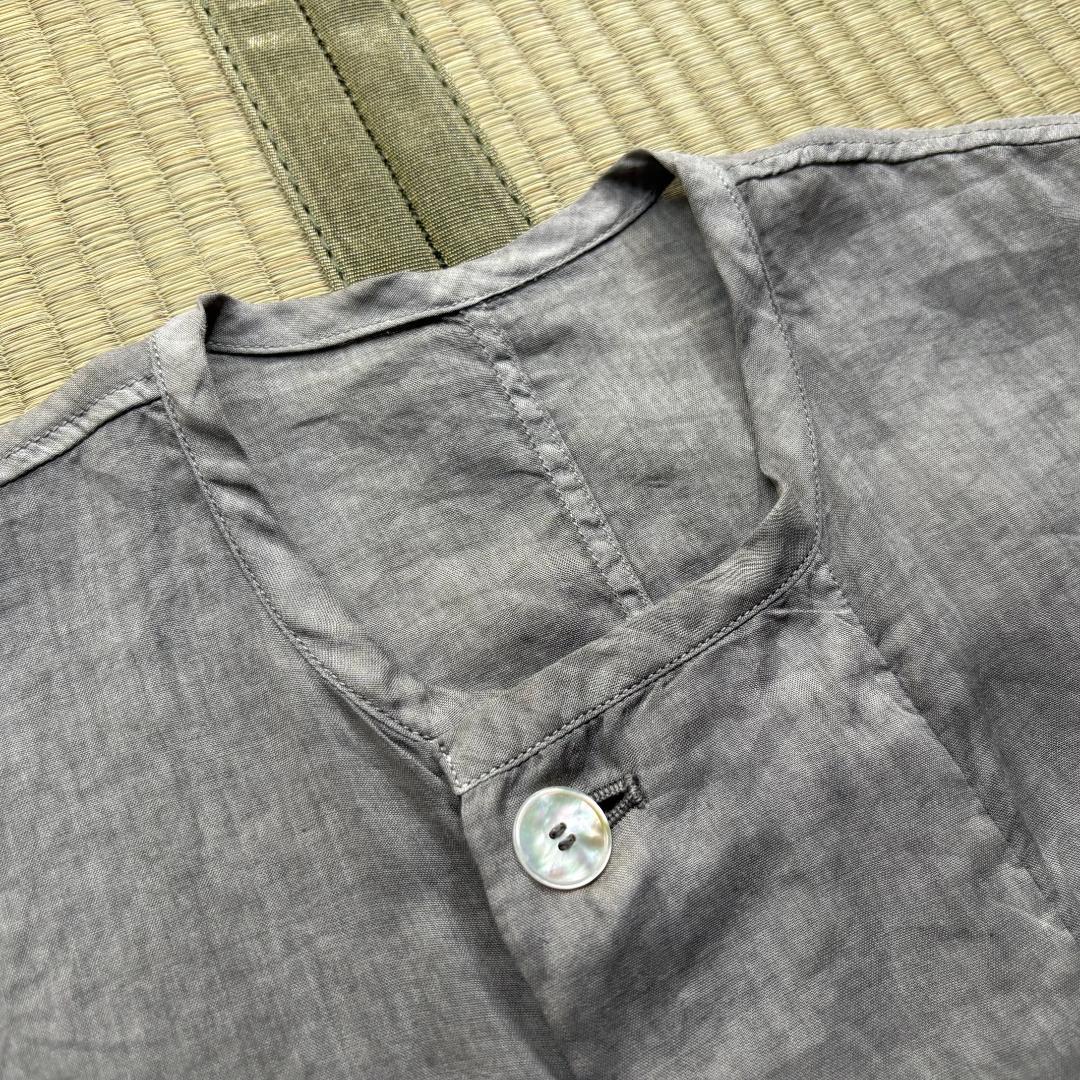 【新品】MITTAN ラミーシルクワイドジャケット 松煙 サイズ2