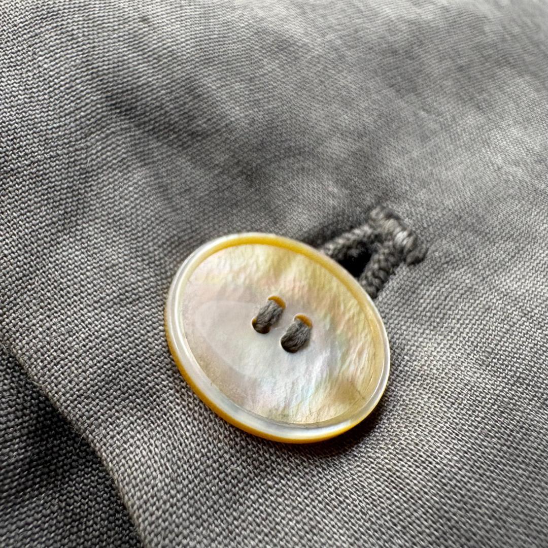 【新品】MITTAN ラミーシルクワイドジャケット 松煙 サイズ2