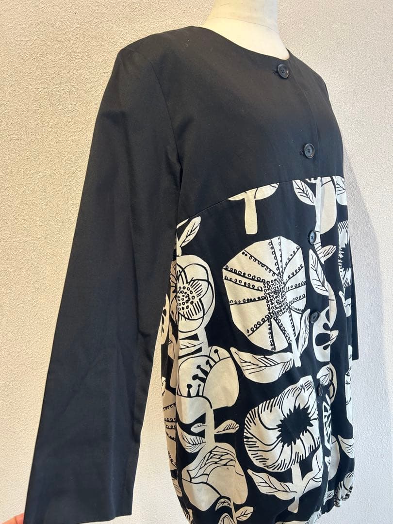 マリメッコ花柄五分袖チュニックコート