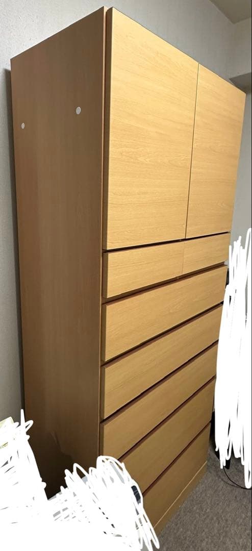 本日限定価格‼️タンス　引き出し　収納　6段引き出し　3段開き扉　ハイチェスト