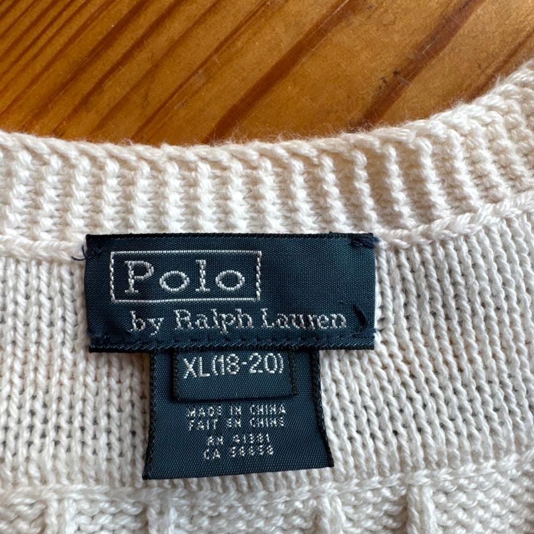 【Polo】ラルフローレン　ベスト　チルデン　クリケット　ケーブル　XLサイズ